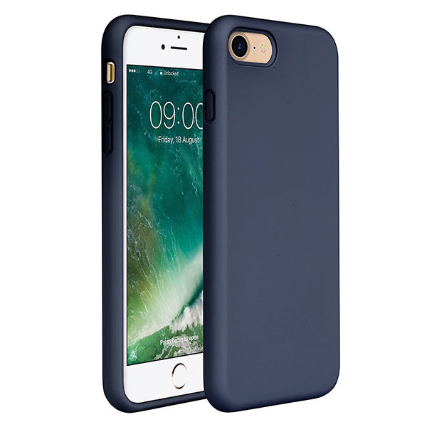 Θηκη Liquid Silicone για Apple iPhone 6 / 6s Σκουρο Μπλε