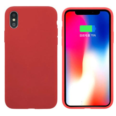Θηκη Liquid Silicone για Apple iPhone X/Xs Κοκκινη