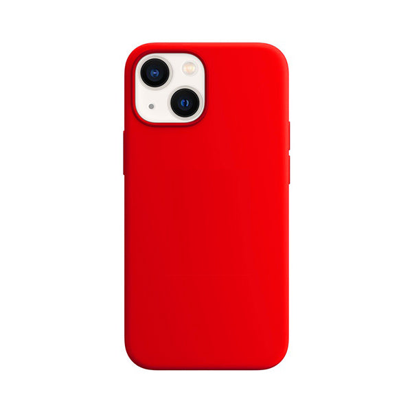 Θηκη Liquid Silicone για Apple iPhone 13 Mini Κοκκινη