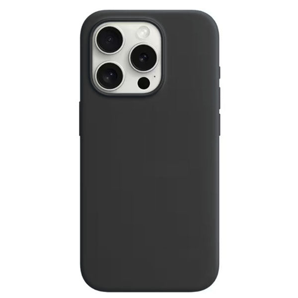 Θηκη Liquid Silicone για Apple iPhone 16 Pro Max Μαυρη