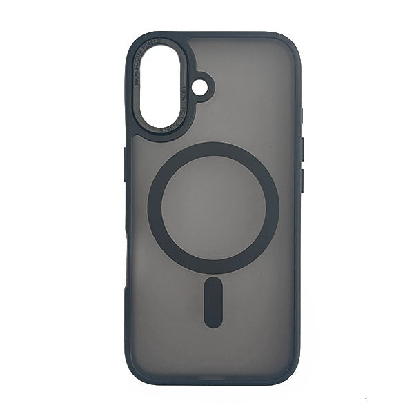 Θηκη TPU Με Magsafe Για Apple iPhone 16 Plus Semi Clear Μαυρη