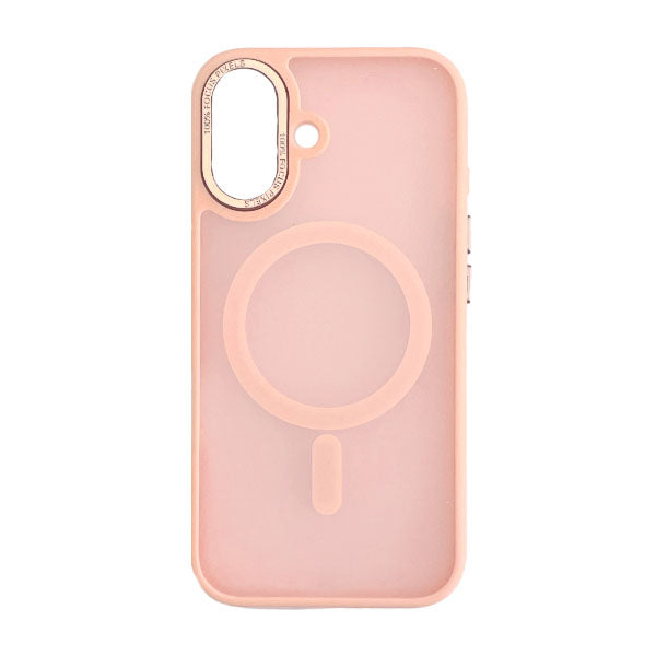 Θηκη TPU Με Magsafe Για Apple iPhone 16 Plus Semi Clear Ροζ