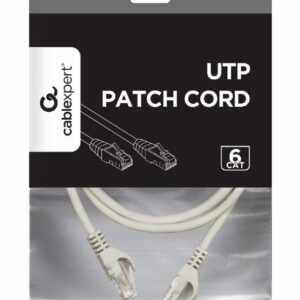 CABLEXPERT UTP CAT6 PATCH CORD 1M GREY