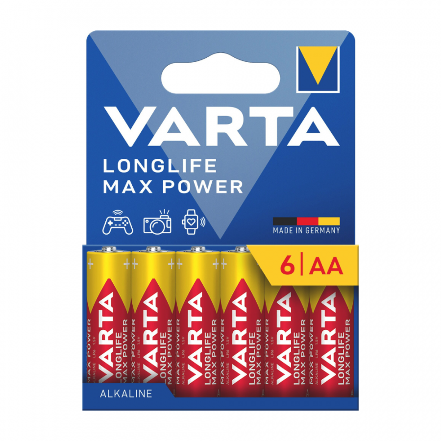 VARTA 4706101746 Longlife Max Power 6 AA