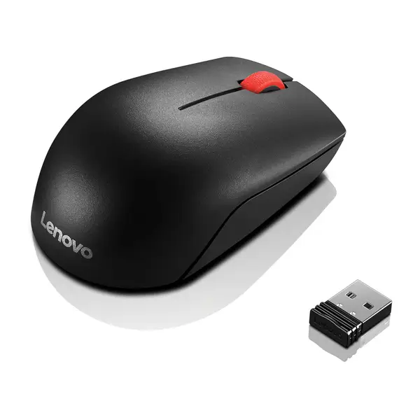 LENOVO Essential Compact Wireless Mouse, Black