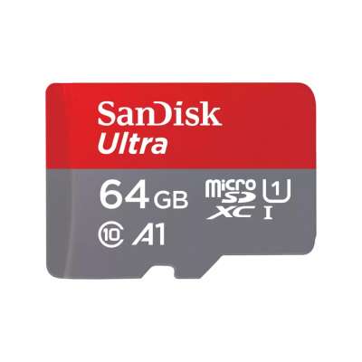 SanDisk SDSQUAB-064G-GN6MA Ultra microSDXC + SD Adapter 140MB/s A1 Class 10 UHS-I