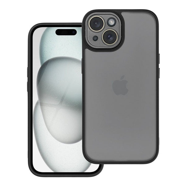 Θηκη Variete Με Τζαμακια Καμερας Για Apple Iphone 15 Μαυρη