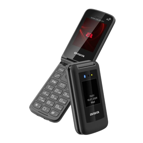 AIWA SLIM BT CLAMSHELL 2G FLIP-STYLE DUAL SIM PHONE