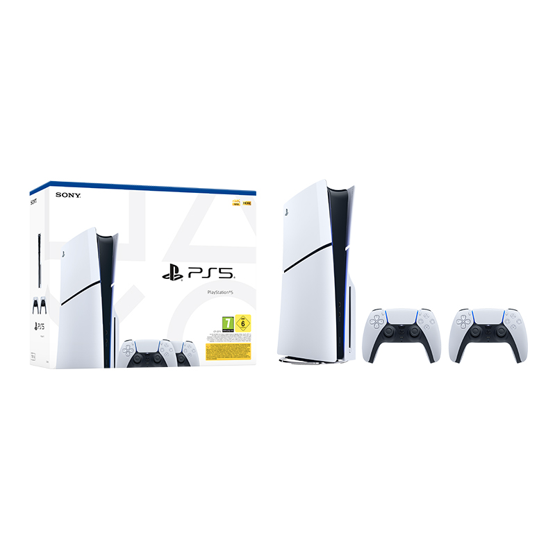 Sony PlayStation 5 BluRay Slim & DualSense Bundle - 1TB