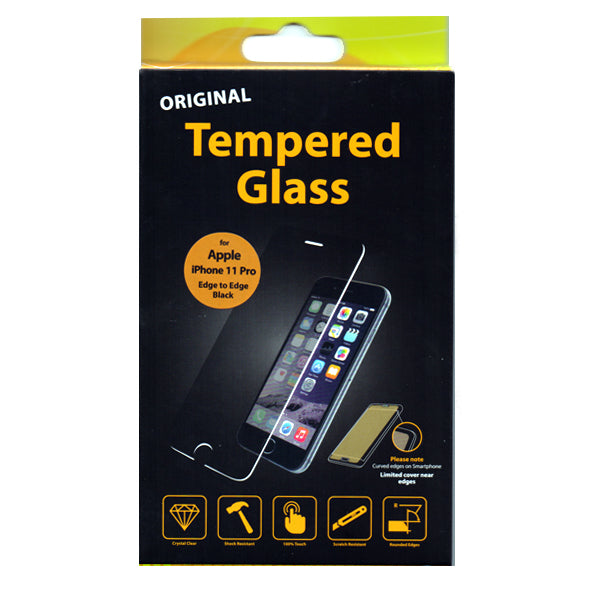 Προστατευτικο Τζάμι Οθονης TT Edge to Edge Μαυρο Για iPhone 11 Pro