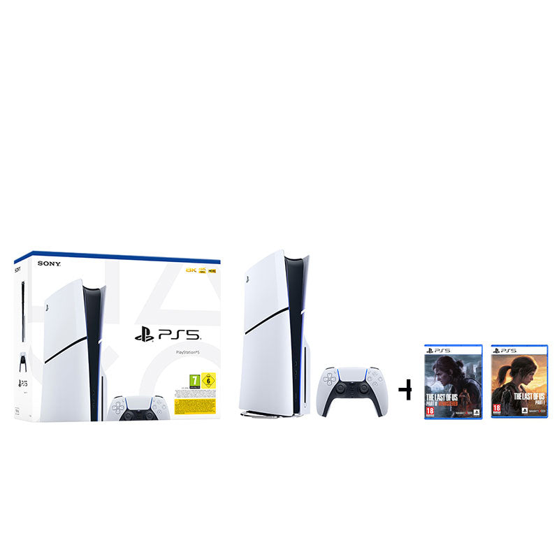 Sony PlayStation 5 BluRay Slim Edition + The Last of Us Part II + The Last of Us Part I