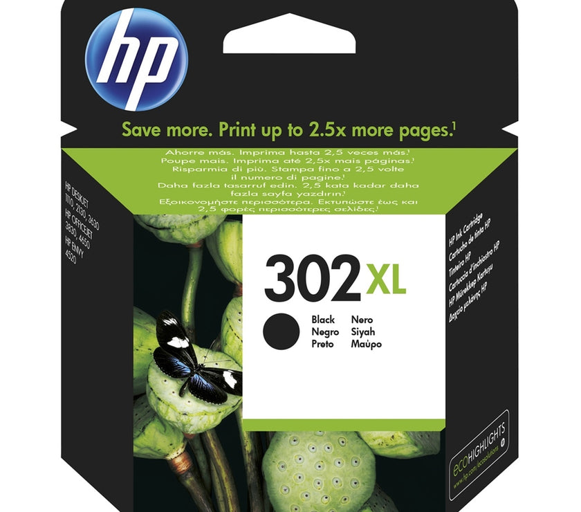 HP Μελάνι Inkjet No.302 XL Black (F6U68AE) (HPF6U68AE)