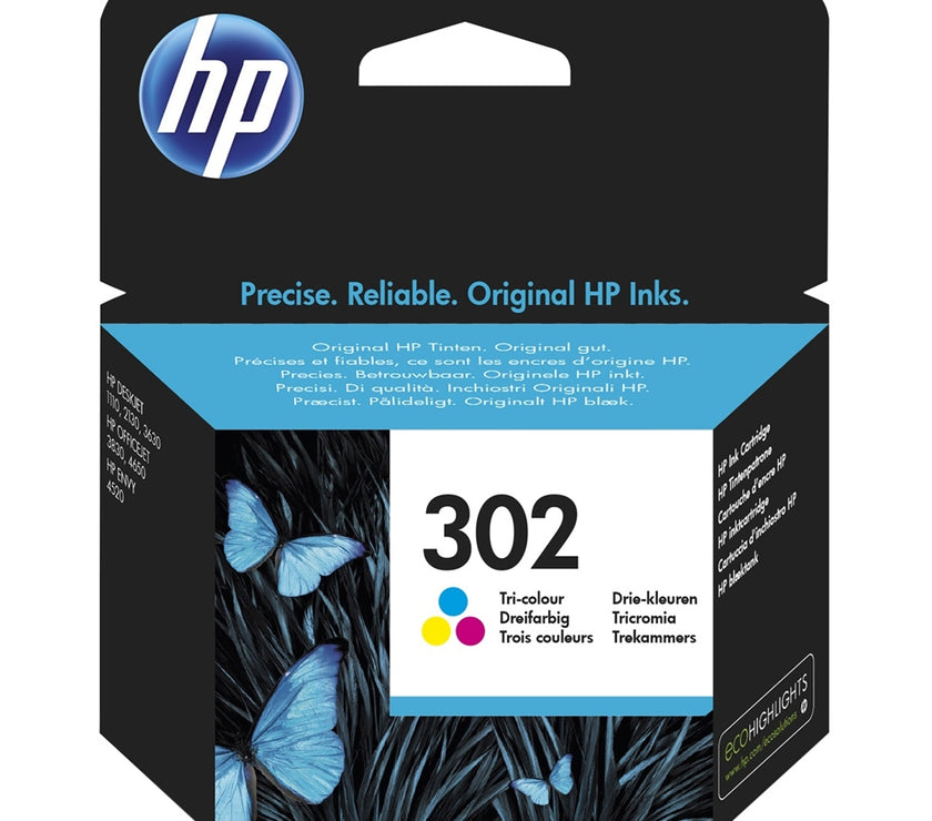 HP Μελάνι Inkjet No.302 Tri-colour (F6U65AE) (HPF6U65AE)