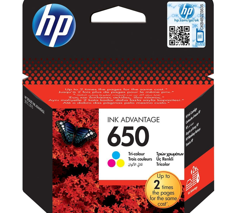 HP Μελάνι Inkjet No.650 Colour (CZ102AE) (HPCZ102AE)