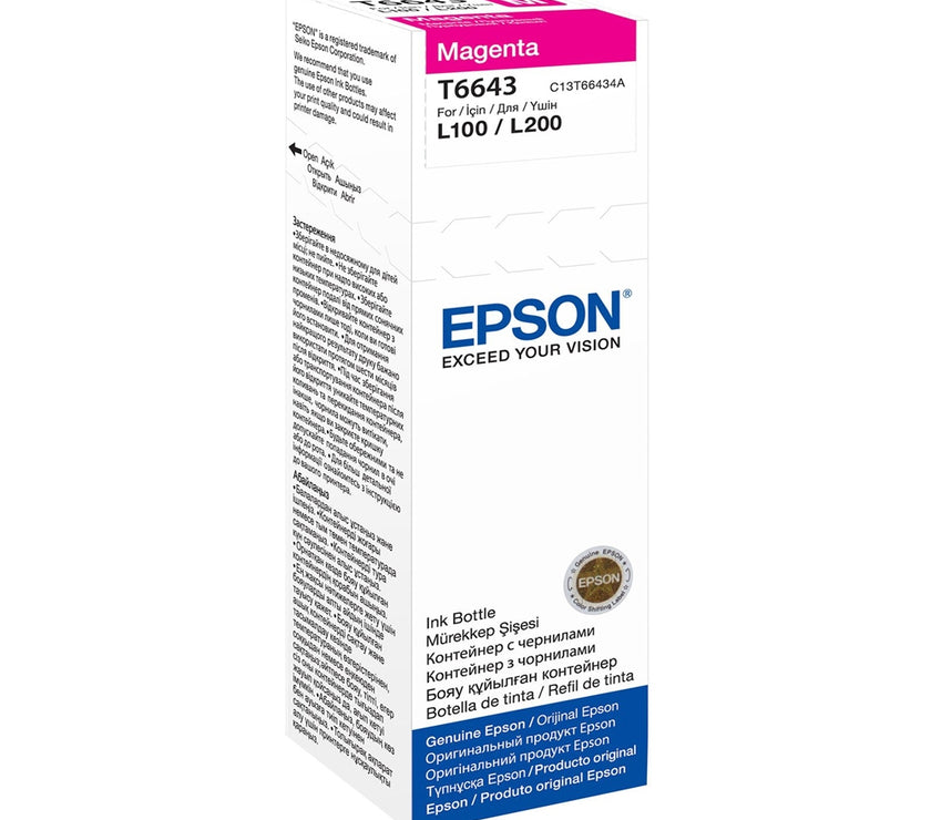 Epson Μελάνι Inkjet Bottle Magenta (C13T66434A) (EPST66434A)