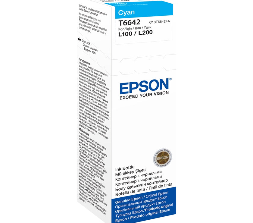 Epson Μελάνι Inkjet Bottle Cyan (C13T66424A) (EPST66424A)