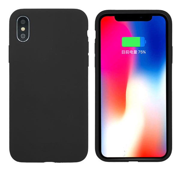 Θηκη Liquid Silicone για Apple iPhone Xs Max Μαυρη