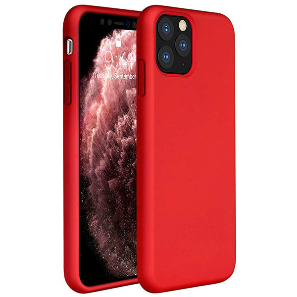 Θηκη Liquid Silicone για Apple iPhone 11 Pro Max Κοκκινη