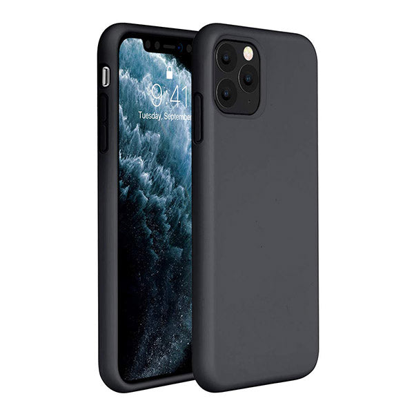 Θηκη Liquid Silicone για Apple iPhone 11 Pro Μαυρη