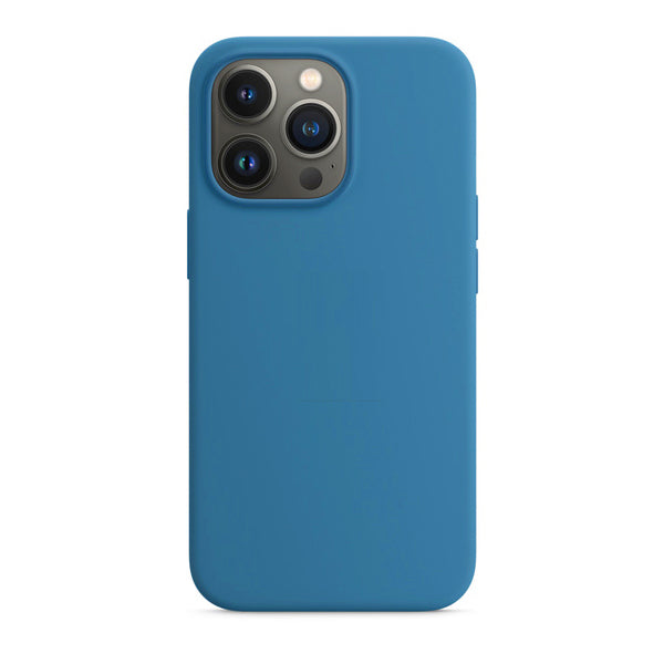 Θηκη Liquid Silicone για Apple iPhone 13 Pro Max Μπλε
