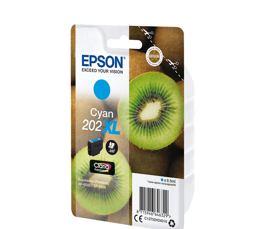Epson Μελάνι Inkjet 202XL Cyan (C13T02H24010) (EPST02H240)