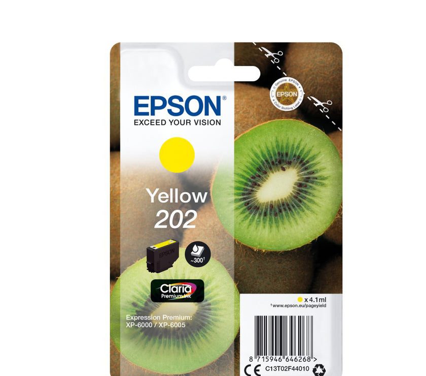 Epson Μελάνι Inkjet 202 Yellow (C13T02F44010) (EPST02F440)