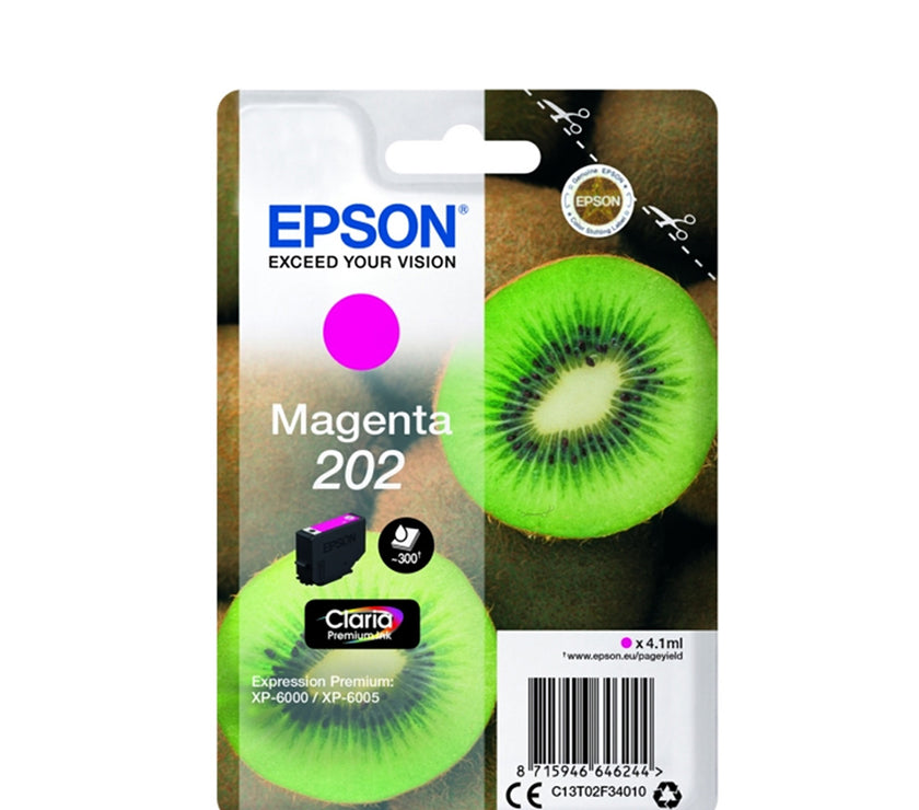 Epson Μελάνι Inkjet 202 Magenta (C13T02F34010) (EPST02F340)