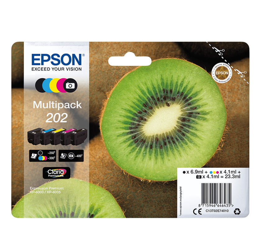 Epson Μελάνι Inkjet 202 Multipack (C13T02E74010) (EPST02E740)