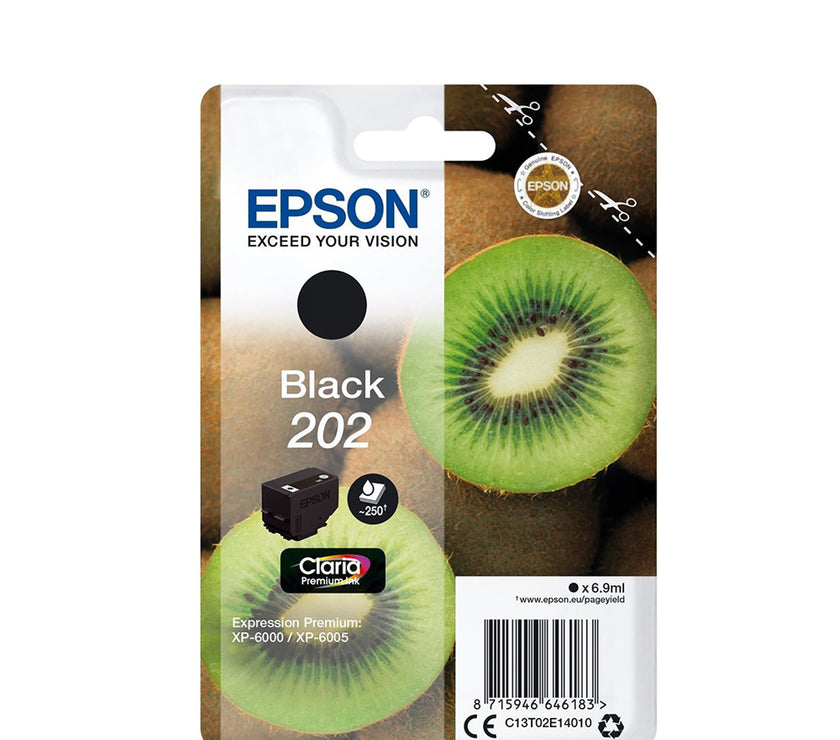 Epson Μελάνι Inkjet 202 Black (C13T02E14010) (EPST02E140)