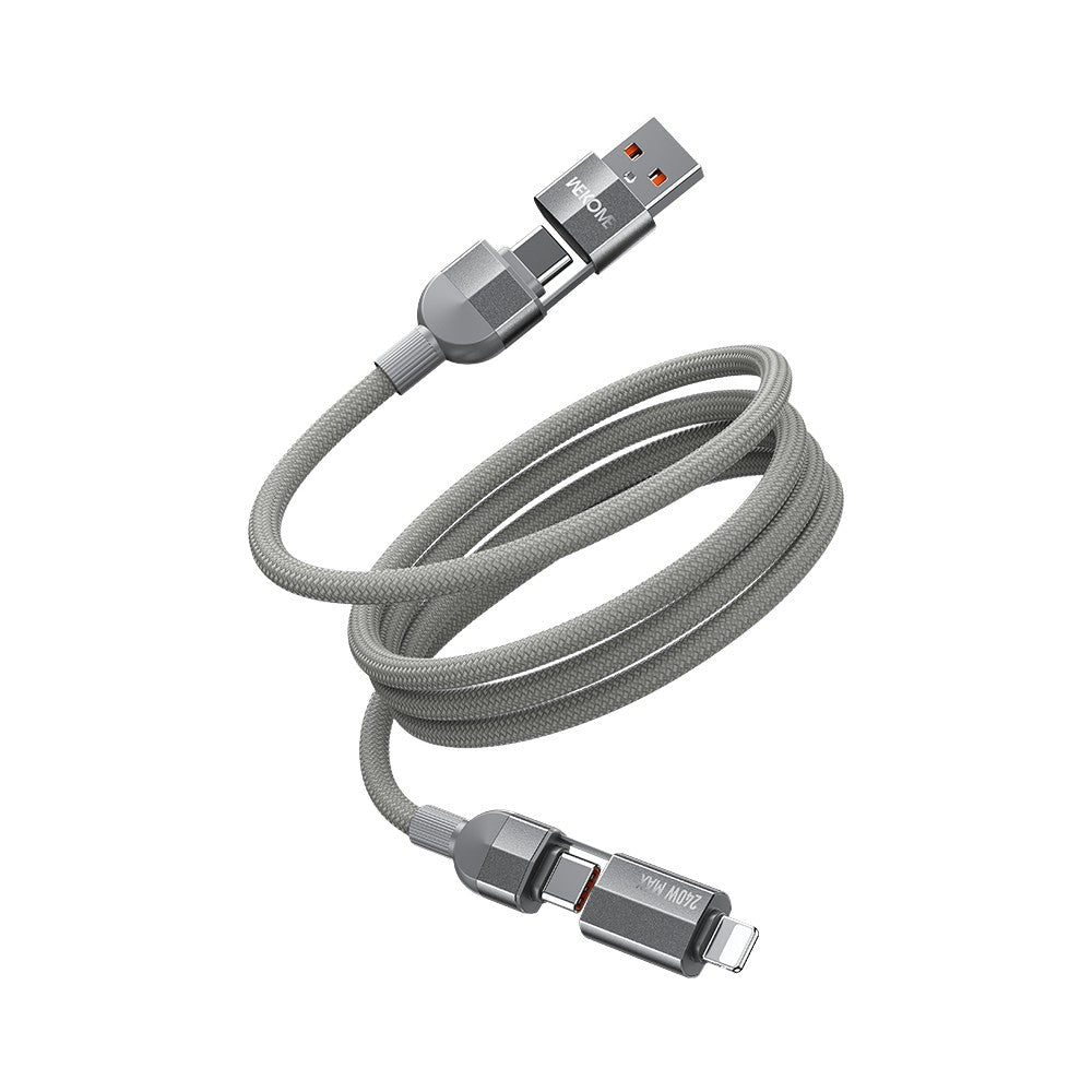 Καλώδιο Φόρτισης WK WDC-48 4 σε 1 PD 240W 1m Γκρι