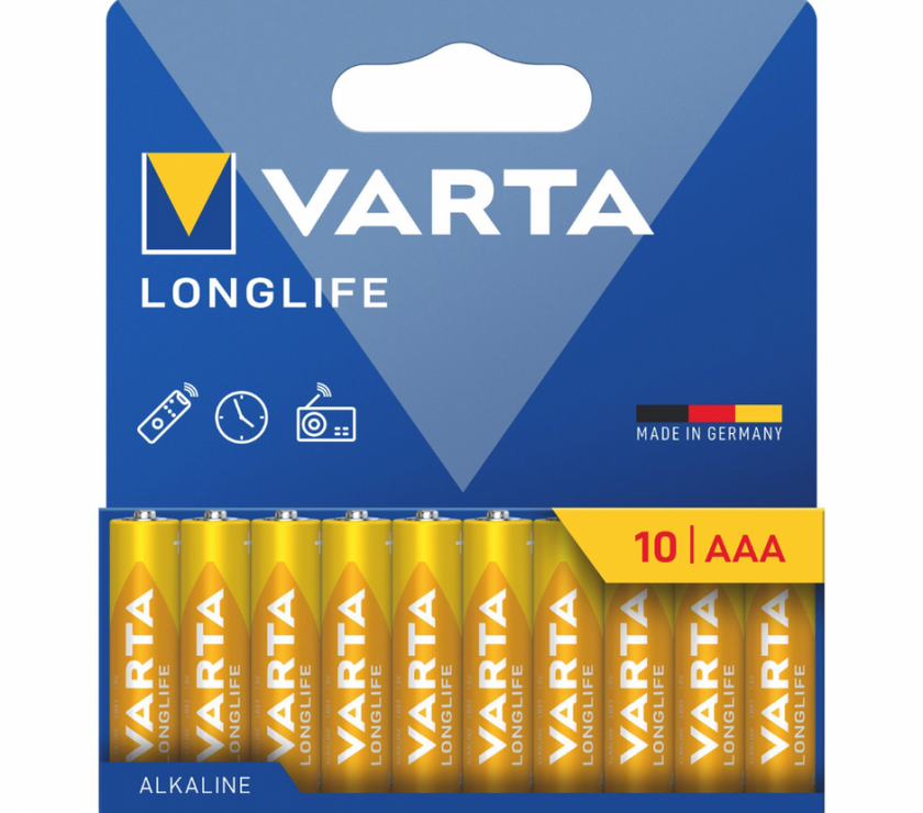 VARTA 4103 συσκ.10 ΑΛΚΑΛΙΚΗ LONGLIFE ΑΑΑ