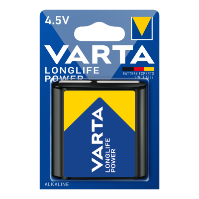VARTA 4912 AΛΚΑΛΙΚΗ LONGLIFE POWER ΠΛΑΚΕ 4,5V