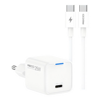 RECCI RC106E GaN PD25W USB-C Charger with Fast Charge Data Cable
