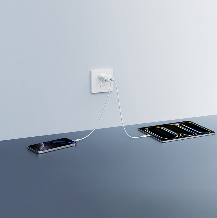 Veger TC301 Φορτιστής Χωρίς Καλώδιο με Θύρα USB-A και Θύρα USB-C 30W Power Delivery / Quick Charge 3.0 Λευκός