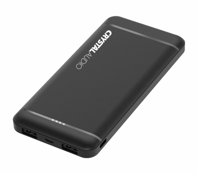 CRYSTAL AUDIO PBK3K POWER BANK 10K mAh DUAL BLACK