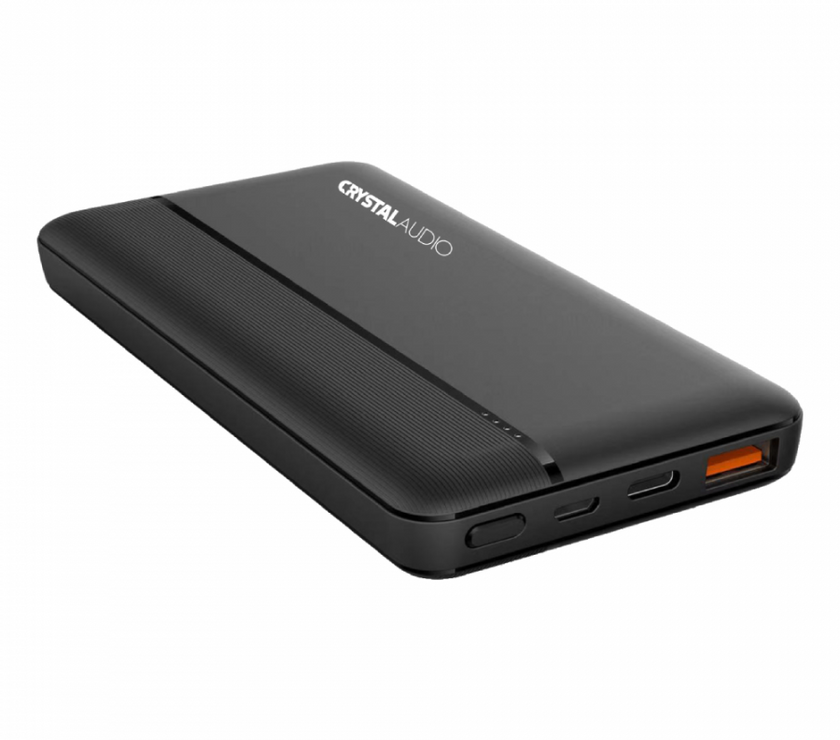 CRYSTAL AUDIO PBK4K POWER BANK 10K mAh PD DUAL BLACK
