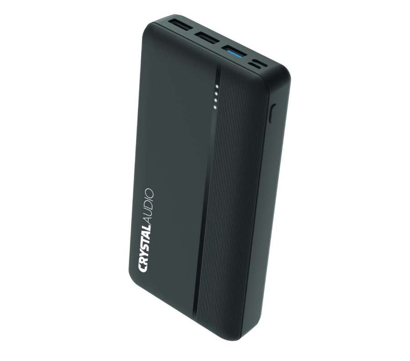 CRYSTAL AUDIO PBK6K POWER BANK 30K mAh PD DUAL BLACK