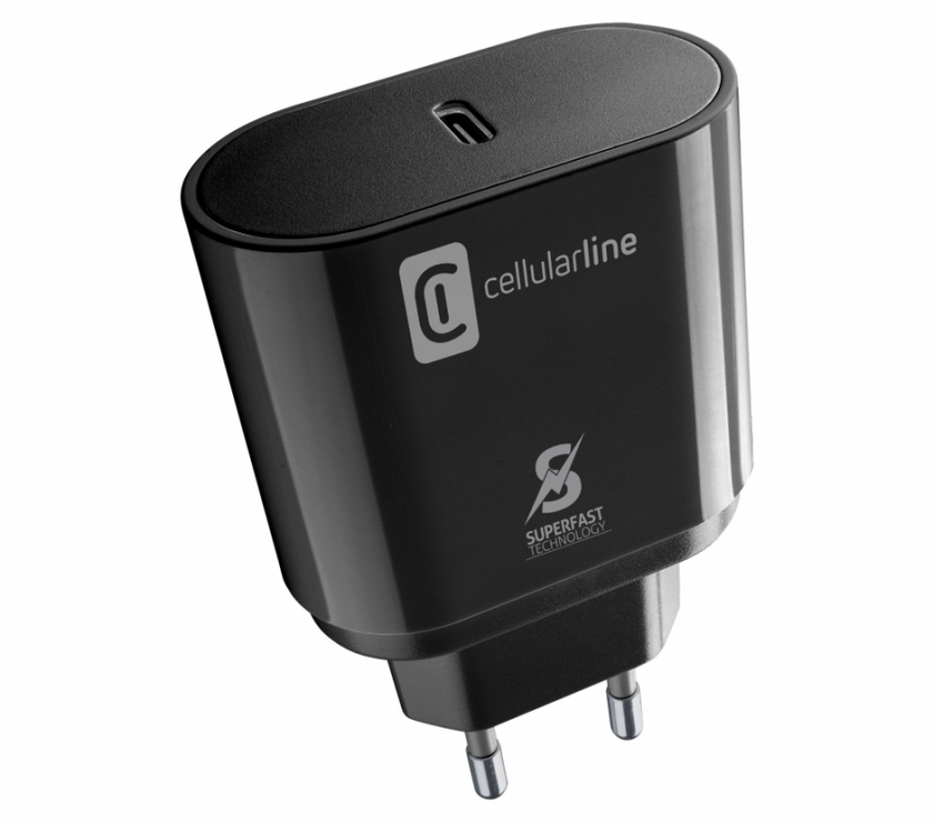 CELLULAR LINE 367182 Φορτιστής Σπιτιού για Samsung με Θύρα Type-C 25W Μαύρος