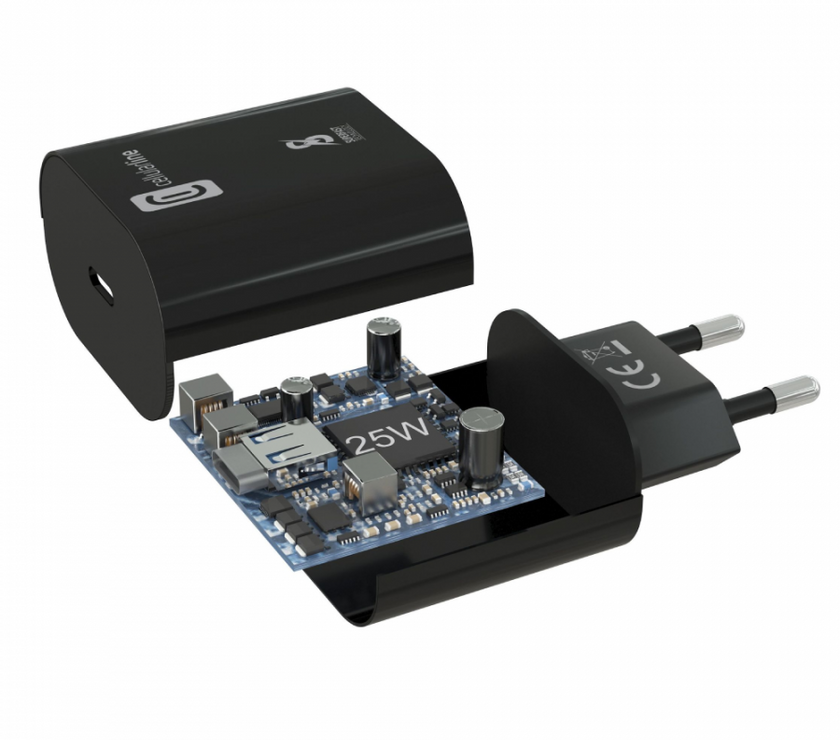 CELLULAR LINE 367182 Φορτιστής Σπιτιού για Samsung με Θύρα Type-C 25W Μαύρος