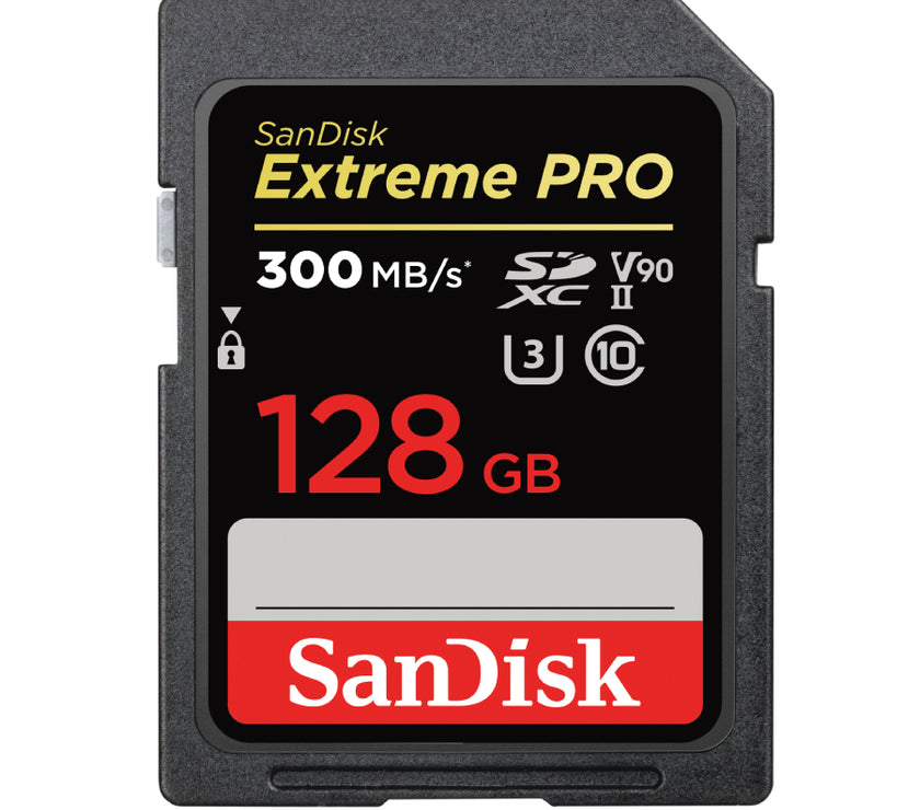 SanDisk Extreme PRO 128GB SDHC + UHS-II + 2 years RescuePRO Deluxe