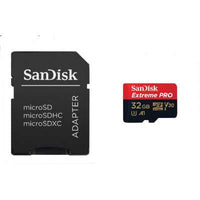SanDisk Extreme PRO microSDHC 32GB + SD Adapter 100MB/s V30 UHS-I U3 A1