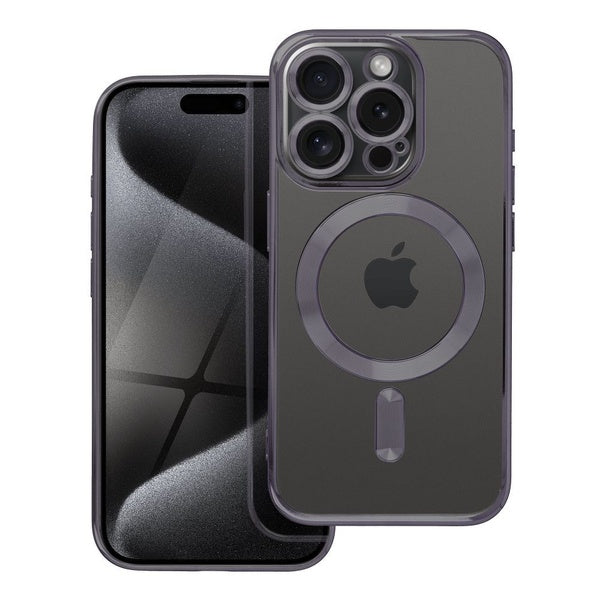 Θηκη Electro Με MagSafe & Τζαμι Καμερας Για Apple Iphone 15 Pro Μαυρη