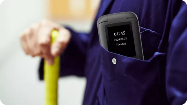 BLACKVIEW 4G DUAL-SCREEN FLIP PHONE (48MB+128MB) MIDNIGHT BLACK