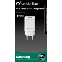 CELLULAR LINE 303913 Φορτιστής για Samsung με Θύρα USB-A 15W Λευκός