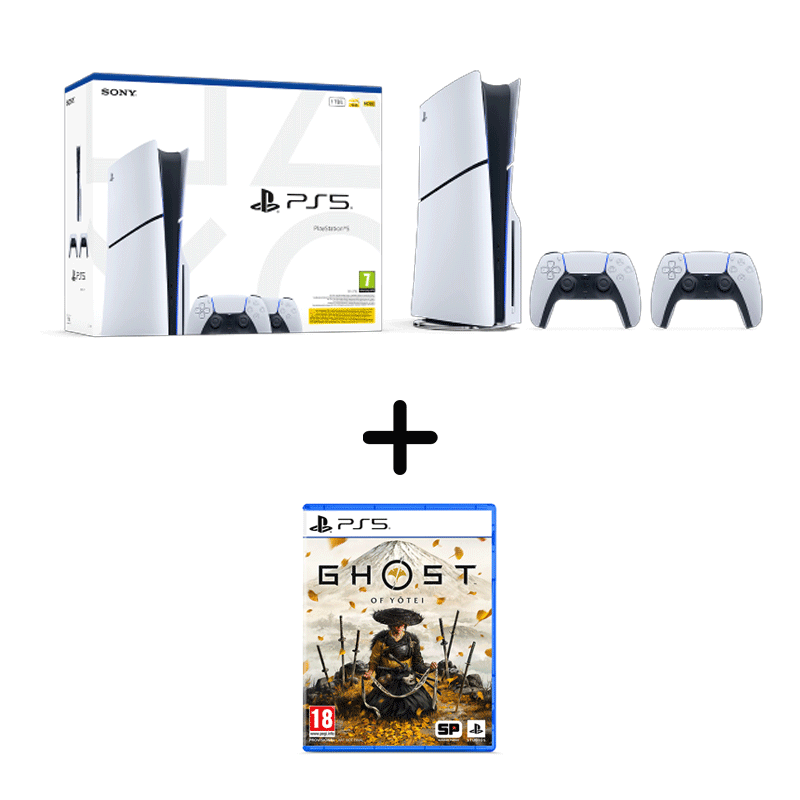 Sony PlayStation 5 Standard Edition & DualSense Bundle + Ghost of Yōtei Standard Ed (PS5)