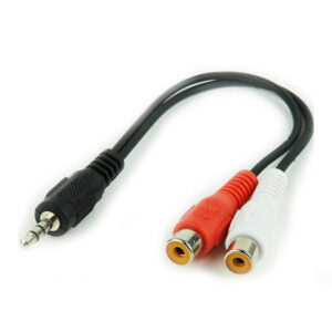 CABLEXPERT 3.5 mm PLUG TO 2 x RCA SOCKETS STEREO AUDIO CABLE 0,2 m