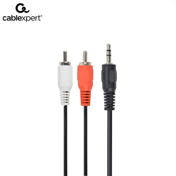 CABLEXPERT 3.5mm STEREO TO RCA PLUG CABLE 0.2m