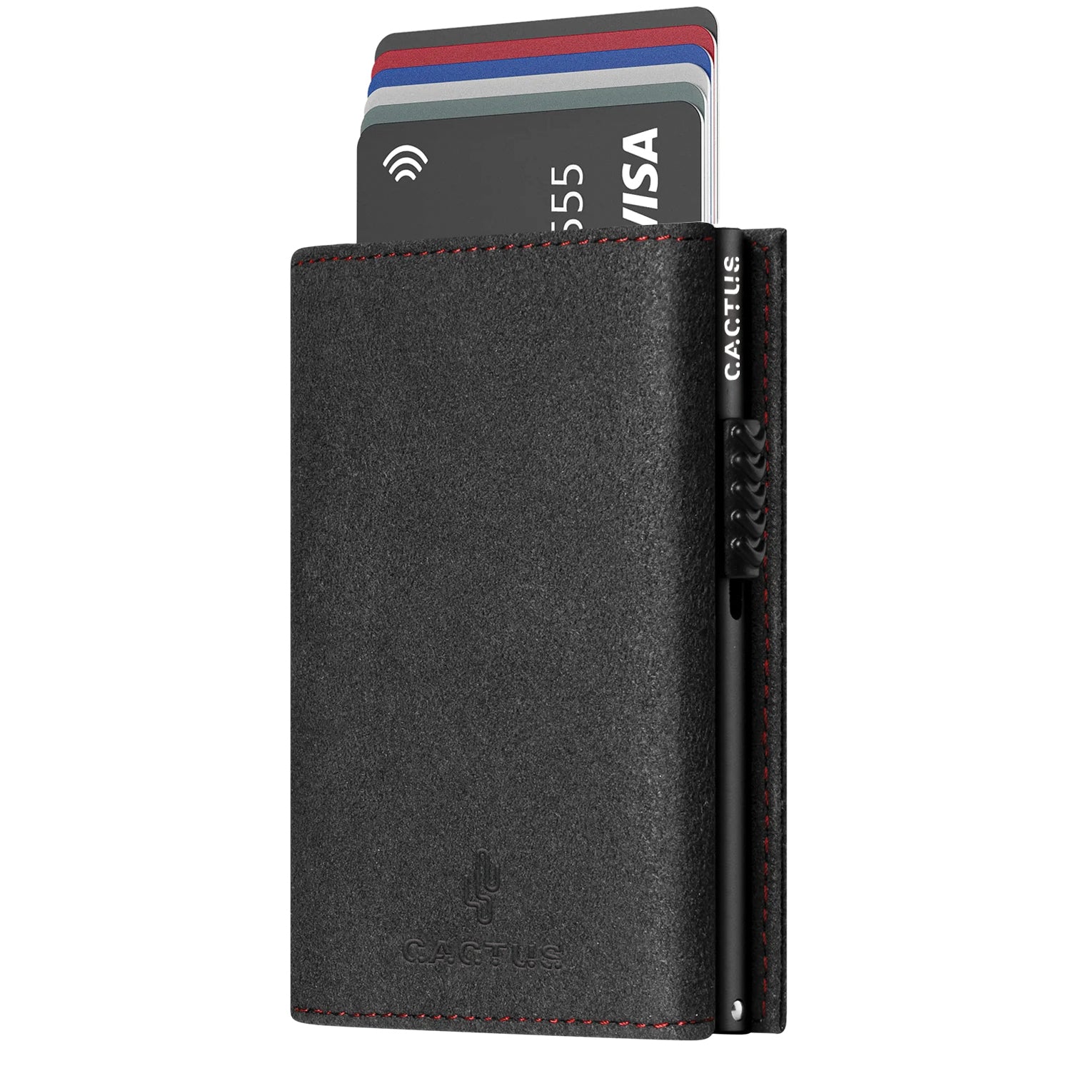 Premium Πορτοφόλι Alcantara 3πλο με καρτοθήκη RFID