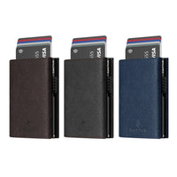 Premium Πορτοφόλι Alcantara 3πλο με καρτοθήκη RFID