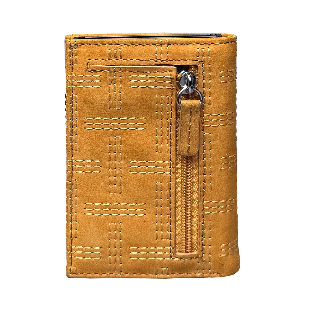 Premium Πορτοφόλι 3πλο με καρτοθήκη RFID - Μουσταρδί - Limited Edition